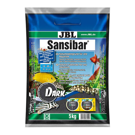 Sable noir pour aquarium Sansibar Black 5Kg - JBL - JBL-6705000