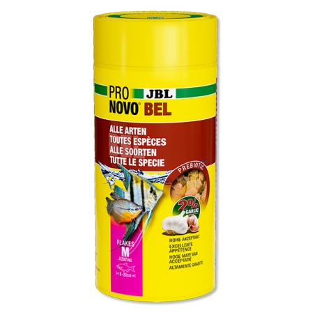 Aliment de base en flocons tous poissons Pronovo Bel Flakesm 1L - JBL - JBL-3110800