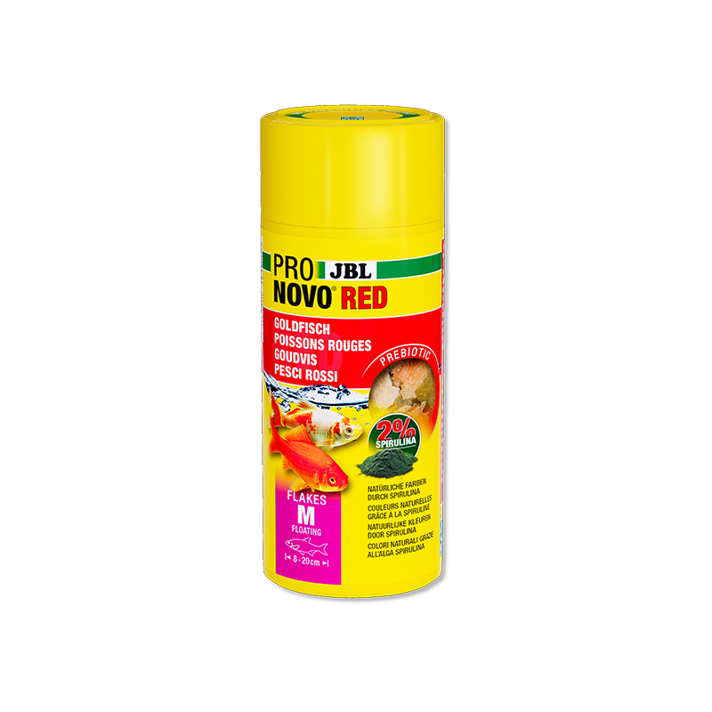 Aliment de base en flocons pour poissons rouges 250ml - JBL Pronovo Red Flakesm