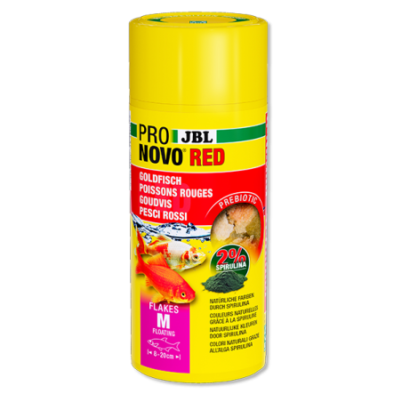 Aliment de base en flocons pour poissons rouges 250ml - JBL Pronovo Red Flakesm