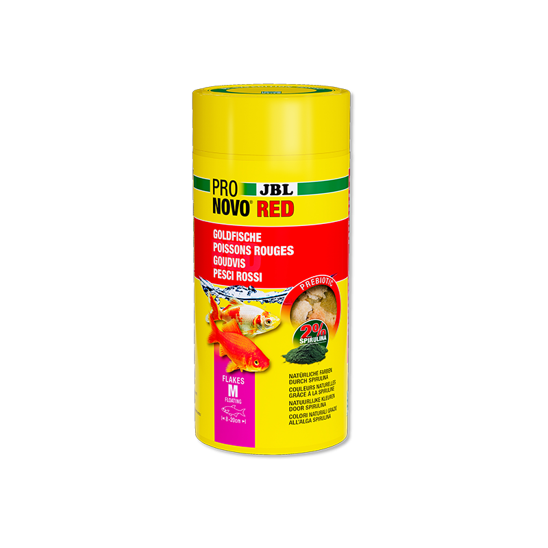 Aliment de base en flocons pour poissons rouges M 1L - JBL Pronovo Red Flakesm