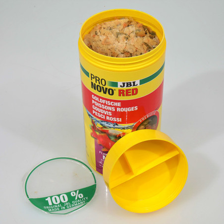 Aliment de base en flocons pour poissons rouges M 1L - JBL Pronovo Red Flakesm