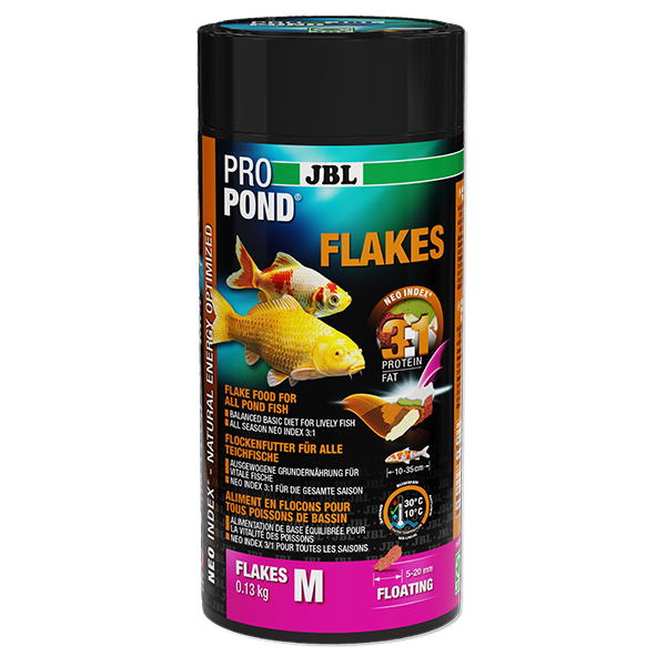 Aliment complet en flocons pour poissons M 1L - JBL Propond Flakes