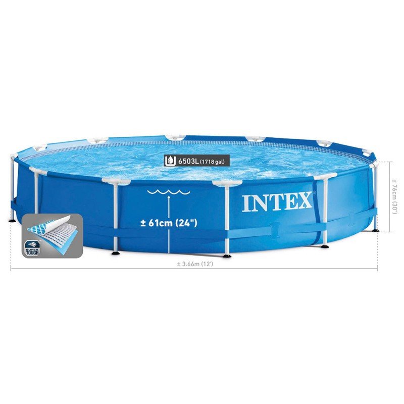 KIT PISC TUB ROND 3.66X0.76M