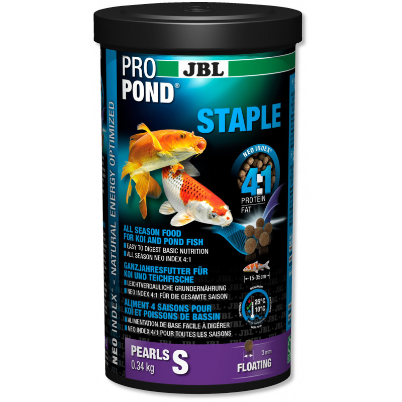 Granulés toutes saisons pour carpes koï et poissons de bassin S - JBL Propond Staple
