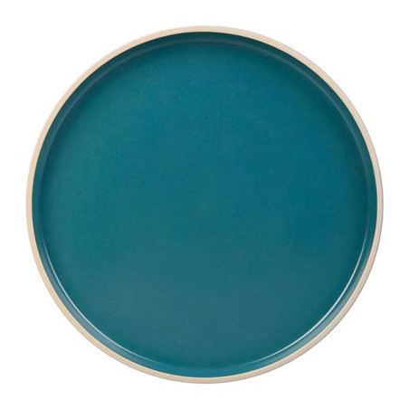 Assiette plate Aeki Ø26.5cm Bleu - LETHU - GL536316