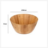 Saladier rond bambou Dia 28cm Inox - 5FIVE SIMPLY SMART - 179734