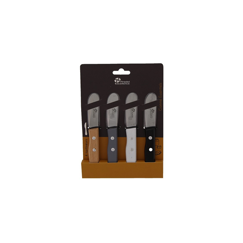 Set de 4 tartineurs Essentiels - PRADEL EXCELLENCE - PCOT001002