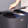 Panier à Linge 2 bacs Noir 2x30L