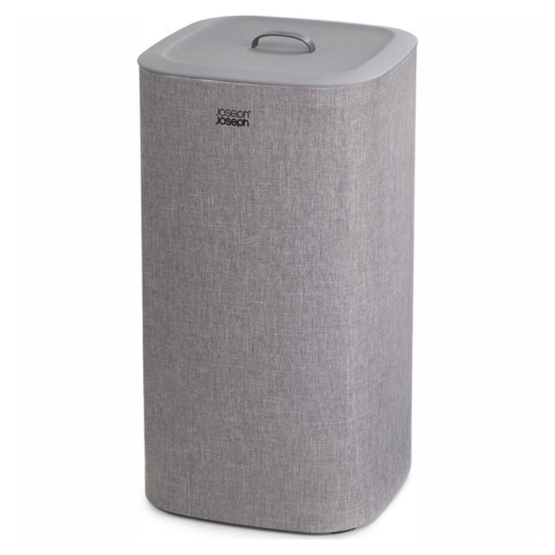 Panier à linge 2 bacs Gris 2x30L