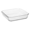 Plat à four carré en verre 22cm + couvercle