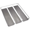 Range Couverts 3 Compartiments 40 Gris Foncé