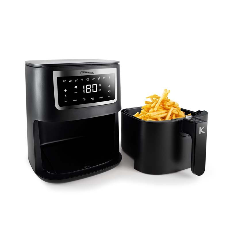 Friteuse sans huile à air chaud Airmed 3 8 programes 3L Noir - KITCHENCOOK - AIRMED3