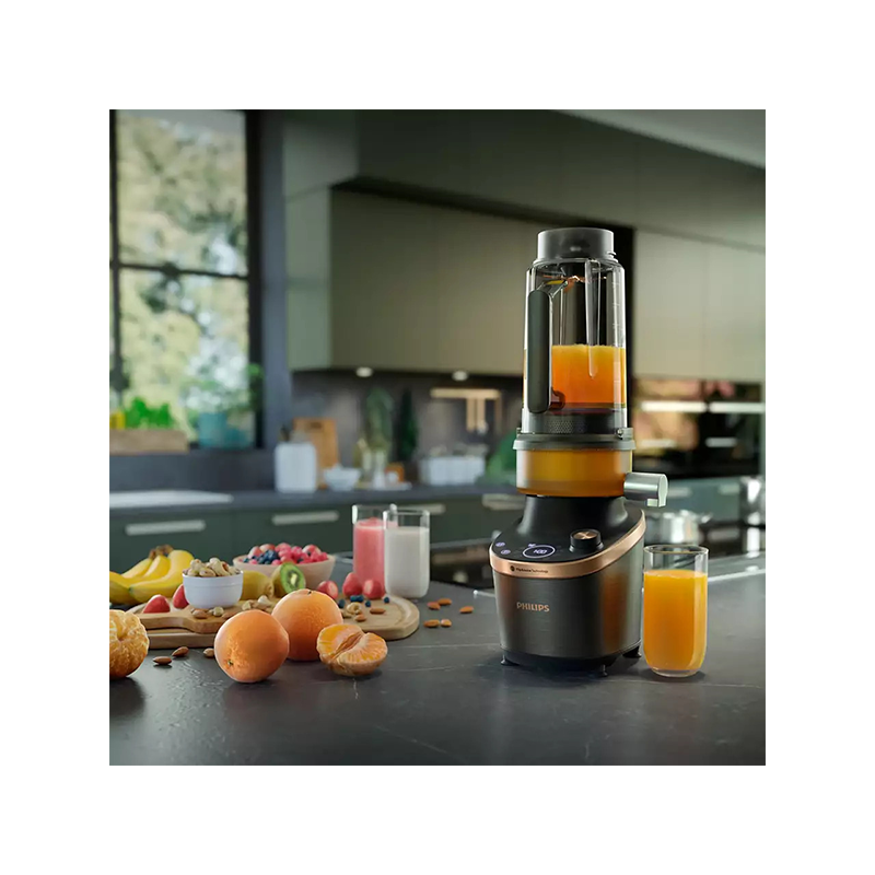 Blender Flip&Juice 2en1 + extracteur de jus Noir - PHILIPS - HR3770/00