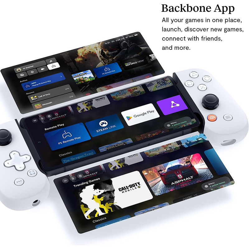 Contrôleur de jeu Playstation pour Android Type-C Blanc - BACKBONE - 83401123165