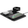 Station de recharge rapide sans fil 3en1 Noir - MOOVY - AR01230