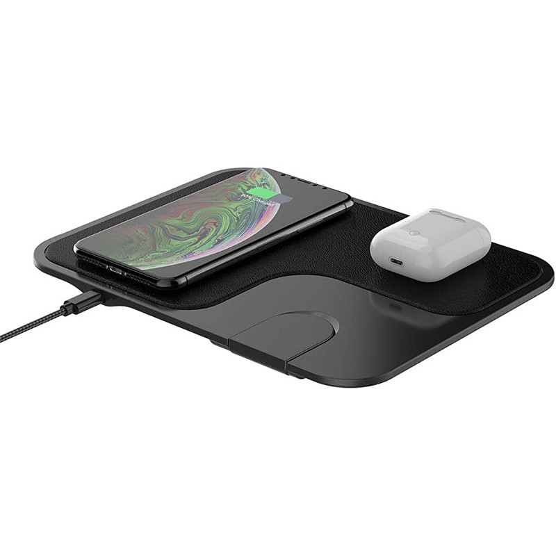Station de recharge rapide sans fil 3en1 Noir - MOOVY - AR01230