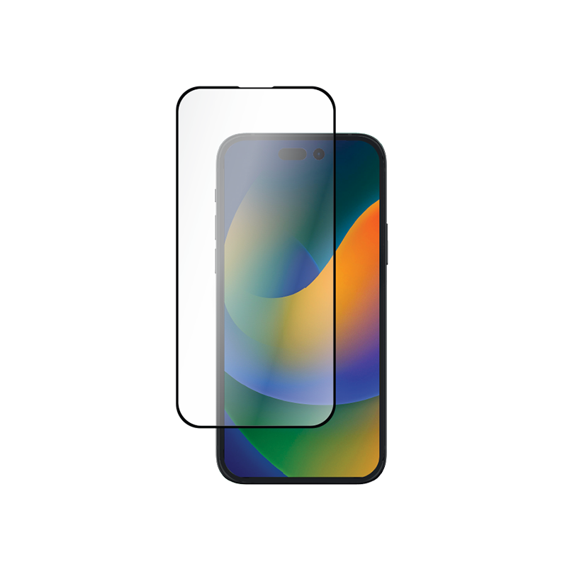 Protège écran 2.5D iPhone 15 Pro + SmartFrame - BIGBEN - PEGLASSIP15P