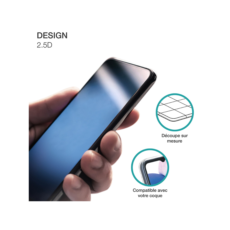 Protège écran 2.5D iPhone 15 Pro + SmartFrame - BIGBEN - PEGLASSIP15P