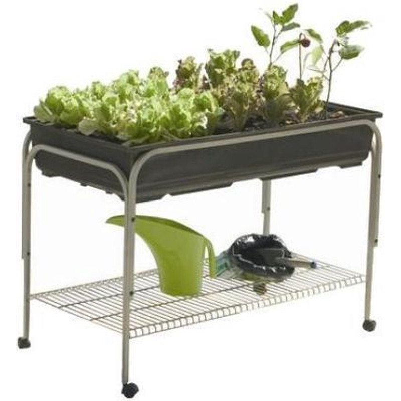 Kit potager avec support à roulettes 