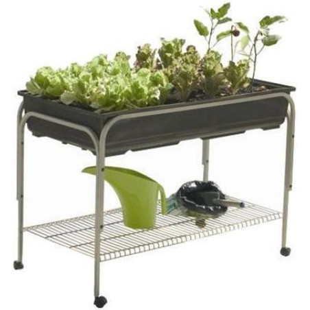 Kit potager avec support à roulettes 