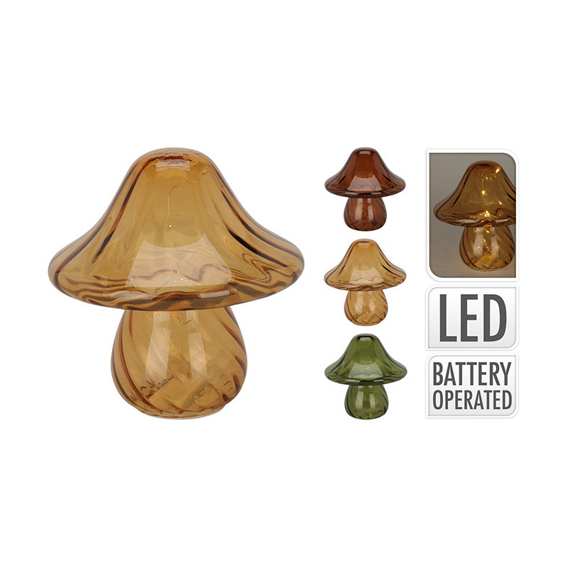 Champignon à LED 18cm - H&S COLLECTION 