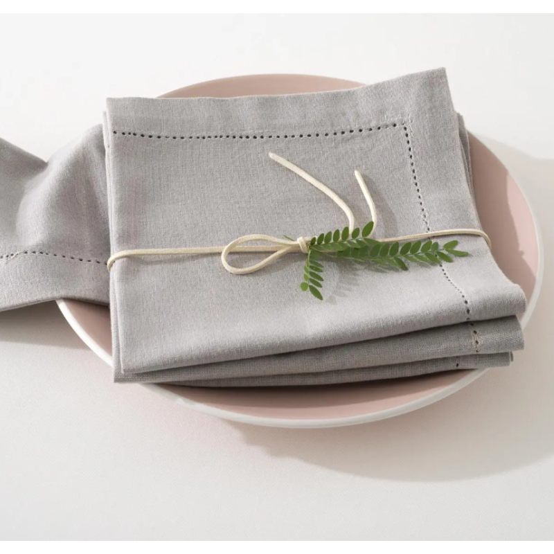 Lot de 4 serviettes de table Chambray 