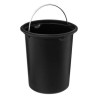 Poubelle à pédale Softclose 3L en métal gris - 5FIVE