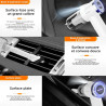 Aspirateur à main sans fil pliable Blanc - VORTEX - CRC90