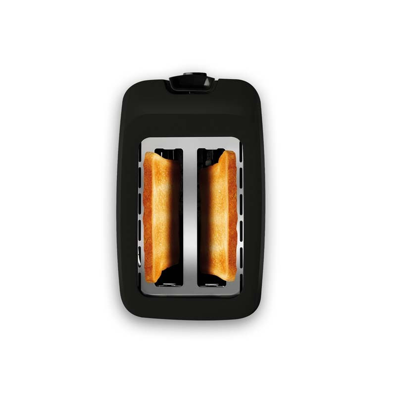 Grille-pain Toasteo 2 fentes Noir - KITCHENCOOK - TOASTEO