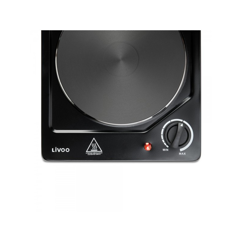 Plaque de cuisson électrique encastrable 1500W Noir - LIVOO - DOC167N