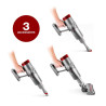 Aspirateur balai sans fil Cyclonique 2en1 130W Rouge - VORTEX - F13