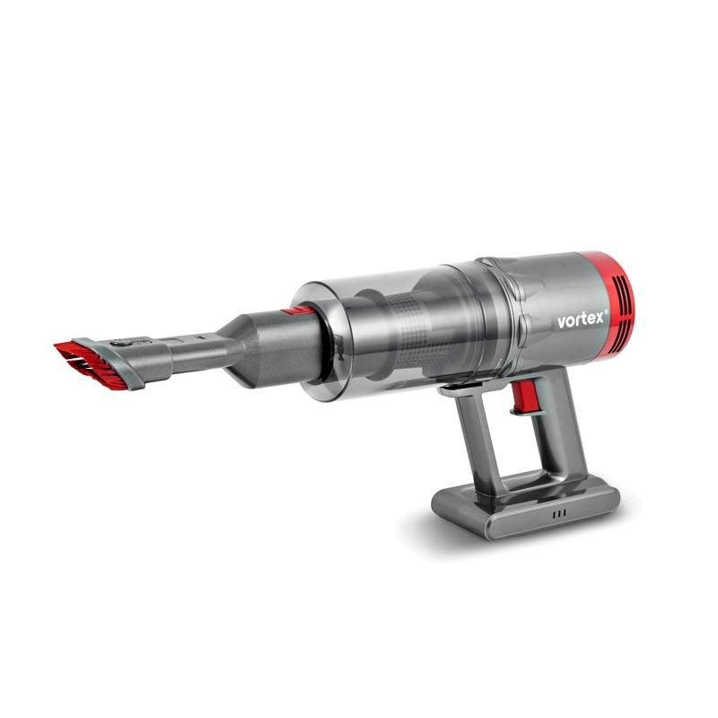 Aspirateur balai sans fil Cyclonique 2en1 130W Rouge - VORTEX - F13