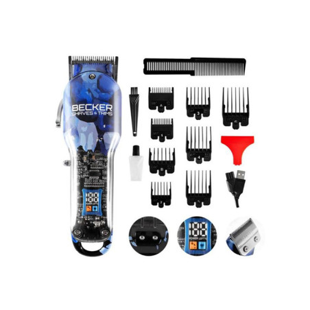 Tondeuse sans fil pour cheveux et barbe 7W - BECKER - BLUEMOTION