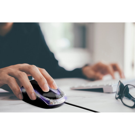 Souris optique USB 3 Boutons Noir - APM - 100118