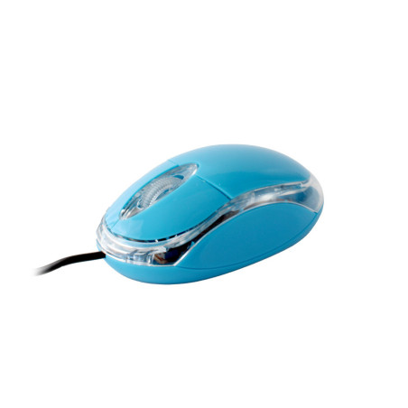 Souris optique USB 3 Boutons Bleu - APM - 100122