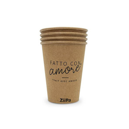 Set de 8 Gobelets Kraft 400 mL - ZIIPA - ZIIPA22021