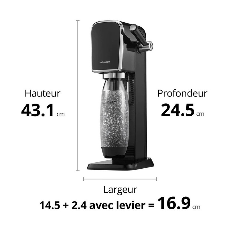 Machine à soda Art Pack Lave-Vaisselle Noir - SODASTREAM - ARTNLV