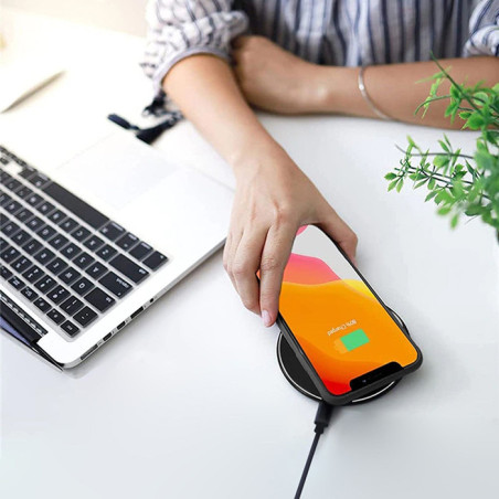 Chargeur Ultra-rapide sans fil 15W Noir - AKASHI - ALT30973