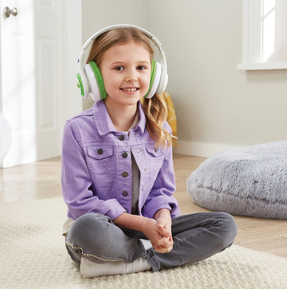 VTech - Kidi Audio Max, Mon Casque Interactif 7 en 1, Casque Audio Enfant  Réglable, Sans Fil