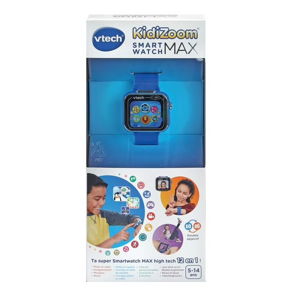 Montre Kidizoom Smartwatch Max Bleu VTECH - Dès 5 ans 