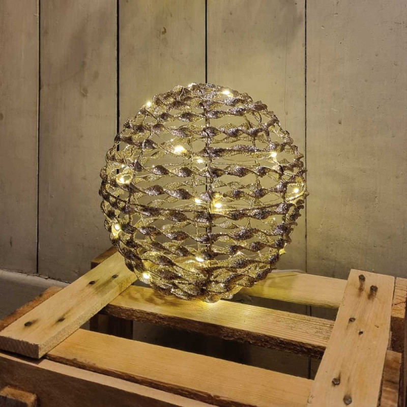 MICRO BOULE DORE 20CM