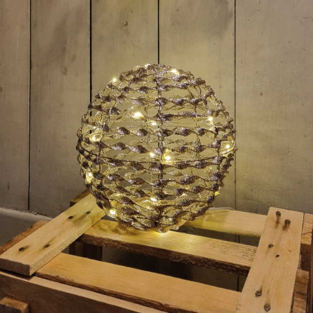 MICRO BOULE DORE 20CM