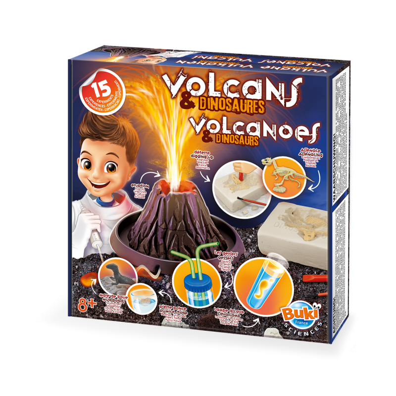 Volcans et dinosaures BUKI - Dès 8 ans