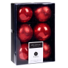 Boules de Noël Rouge 6 pièces