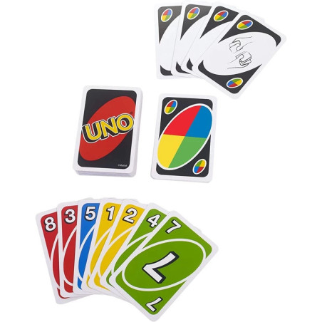 Jeu de cartes Uno classique MATTEL GAMES - Dès 7 ans