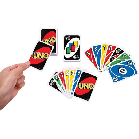 Jeu de cartes Uno classique MATTEL GAMES - Dès 7 ans