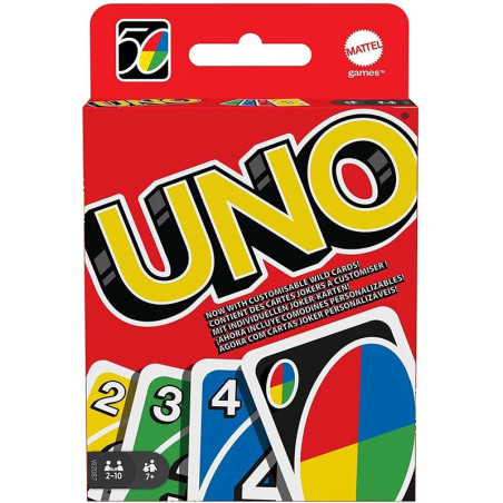 Jeu de cartes Uno classique MATTEL GAMES - Dès 7 ans