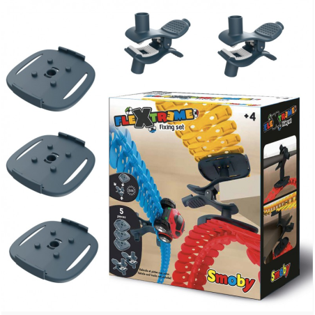 Kit de fixation 2 Pinces + 3 Supports de Piste Flextreme SMOBY - Dès 4 ans