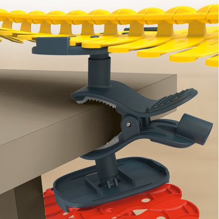 Kit de fixation 2 Pinces + 3 Supports de Piste Flextreme SMOBY - Dès 4 ans